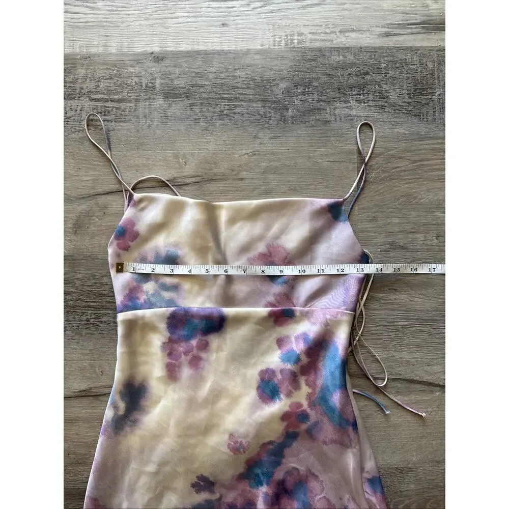 ZARA NEW WOMAN STRAPPY LONG SATIN DRESS WITH OPEN BACK Size XS - Picture 5 of 7